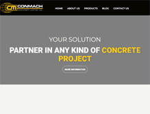 Tablet Screenshot of conmach.com